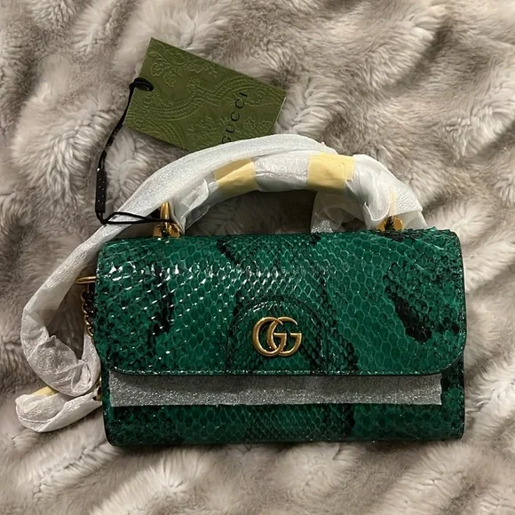 GUCCI MINI DIANA PYTHON BAG - Picture 3 of 12